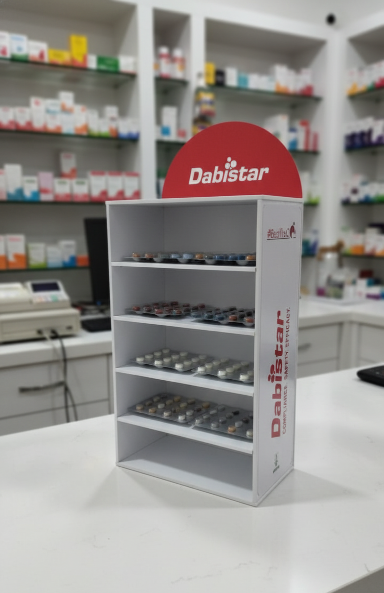 Acrylic Pharma Display Stand